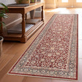 Well Woven Asha Rome Red 2'3" x 7'3" Runner Rug - Oriental Floral Pattern, Easy Clean, Floor-Friendly Backing - for Hallway, Entryway, and Kitchen