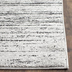 SAFAVIEH Area Rug 9x12 - Adirondack Collection - Large - Silver & Black, Modern Ombre Design, Non Shedding & Easy to Clean, Ideal for Living Room, Bedroom, Office, Dining Space (ADR113A)
