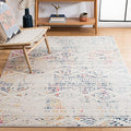 SAFAVIEH Area Rug 3x5 - Tulum Collection - Ivory & Blue, Moroccan Boho Tribal Design, Non-Shedding & Easy to Clean, Ideal for Entryway, Foyer, Accent Space, Bedroom (TUL272C)