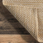 nuLOOM Alessi Solid Farmhouse Cotton Area Rug, 6x9, Beige