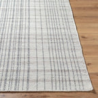 Mark&Day Wool Rugs, 4x6 Ishaq Cottage Slate Area Rug, Grey Silver Carpet for Living Room, Bedroom or Kitchen (3'6" x 5'6")