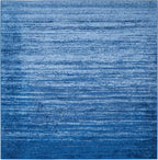 SAFAVIEH Adirondack Collection Area Rug - 10' Square, Light Blue & Dark Blue, Modern Ombre Design, Non Shedding & Easy to Clean, Ideal for Living Room, Bedroom, Office, Dining Space (ADR113F)