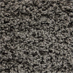 Unique Loom Solid Shag Collection Area Rug (3' 3" Square, Graphite Gray)