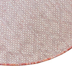 Unique Loom Outdoor Trellis Collection Area Rug - Tribal Trellis (7' 10" x 10' Oval, Rust Red/ Ivory)