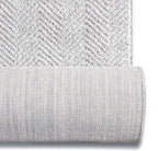 Well Woven Custom Size Hallway & Stair Runner- Harlow Pompeii Light Grey 31 Inches Wide x 15 Feet Long Runner (31" x 15') Runner Rug - Modern Chevron Pattern, Ultra-Soft, Easy-Clean