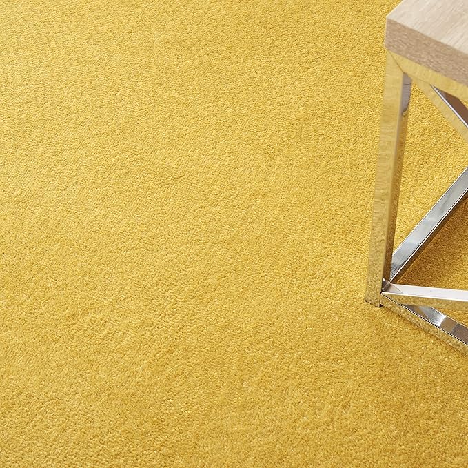 Nourison Home Nourison Essentials Yellow 5' x 7' Area Rug - Easy Clean, Non Shedding, Bed Room, Living Room, Dining Room, Kitchen (5' x 7')