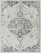 Livabliss Odelia Vintage Bohemian Area Rug,2' x 3',Black