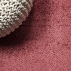 JONATHAN Y Haze Solid Low-Pile Red 6' Round Indoor Area Rug, Coastal,Bohemian,Minimalist,Classic, Easy-Cleaning for Living Room,Bedroom,Kitchen,Pet Friendly,Non-Shedding (SEU100E-6R)