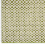 Nourison Home Courtyard Ivory Green 7' x 10' Area Rug - Easy Clean, Non Shedding, Bed Room, Living Room, Dining Room, Kitchen (7' x 10')