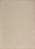 Nourison Home Courtyard Jute Ivory 5' x 7' Area Rug - Easy Clean, Non Shedding, Bed Room, Living Room, Dining Room, Kitchen (5' x 7')