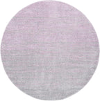 SAFAVIEH Adirondack Collection Area Rug - 6'7" Round, Purple & Green, Modern Ombre Design, Non Shedding & Easy to Clean, Ideal for Living Room, Bedroom, Office, Dining Space (ADR113V)