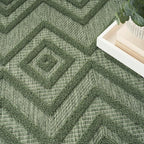 Nourison Home Versatile Green 8' x Round Area Rug - Easy Clean, Non Shedding, Bed Room, Living Room, Dining Room, Kitchen (8' x Round)