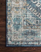Loloi Skye Collection SKY-03 Denim/Natural 6'-0" x 6'-0" Round Area Rug
