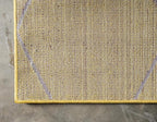 Unique Loom Trellis Frieze Collection Area Rug - Geometric (6' 1" x 9' Rectangle Yellow/Ivory)