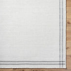 Mark&Day Wool Rugs, 8x10 Janmichael Cottage Light Silver/Charcoal Area Rug, Silver Grey Carpet for Living Room, Bedroom or Kitchen (8' x 10')