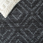 SAFAVIEH Area Rug 8x10 - Adirondack Collection - Large - Dark Grey & Grey, Geometric Trellis Pattern, Non-Shedding & Easy Cleaning, Ideal for Living Room, Bedroom, Office, Dining Space (ADR131F)