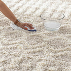 Livabliss Hapsburg Moroccan Shag Area Rug, 6'7" Round, Beige