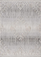 Hauteloom Poydras Farmhouse Living Room Bedroom Modern Moroccan Area Rug - Soft Shaggy High Low Carpet - High Pile - Bohemian, Boho - Gray, Beige, Cream - 9'2" x 12'