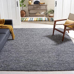 SAFAVIEH Area Rug 8x10 - Natura Collection - Large - Dark Grey, Handmade Wool Blend, Textured Design, Ideal for Living Room, Bedroom, Dining Space (NAT620H)