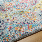 Livabliss Odelia Vintage Bohemian Runner Area Rug,2'7" x 7'3",Aqua