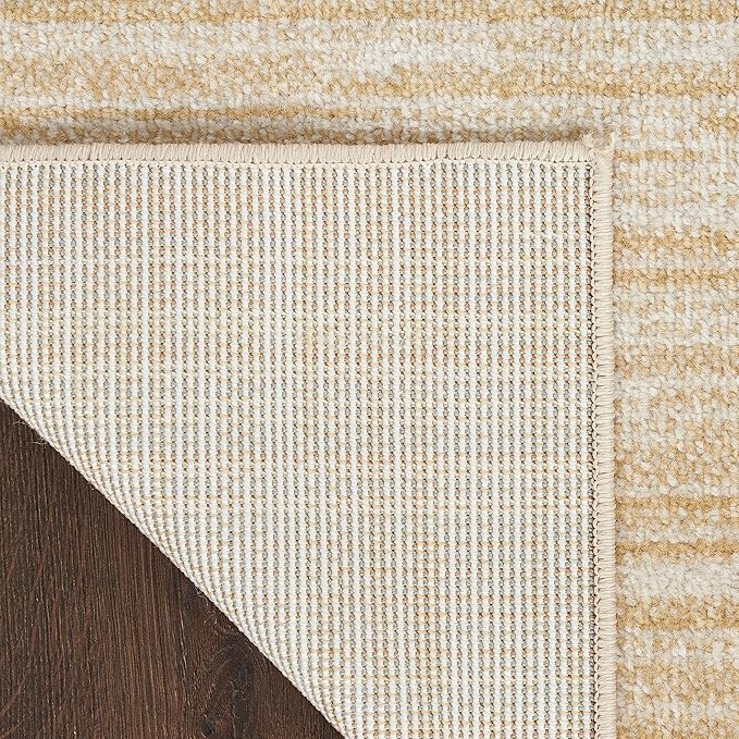 Nourison Home Nourison Essentials Ivory Gold 2'2" x 10' Area Rug - Easy Clean, Non Shedding, Bed Room, Living Room, Dining Room, Kitchen (10' Runner)
