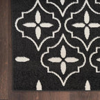 Nourison Home Nourison Essentials Black Ivory 6' x 9' Area Rug - Easy Clean, Non Shedding, Bed Room, Living Room, Dining Room, Kitchen (6' x 9')