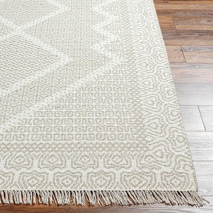Mark&Day Wool Rugs, 4x6 Nishnabotny Cottage Medium Beige Area Rug, Beige Carpet for Living Room, Bedroom or Kitchen (3'6" x 5'6")