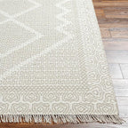 Mark&Day Wool Rugs, 6x9 Nishnabotny Cottage Medium Beige Area Rug, Beige Carpet for Living Room, Bedroom or Kitchen (6' x 9')