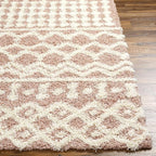 Livabliss Hapsburg Moroccan Shag Area Rug,9'3" x 12',Dusty Pink