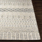 Mark&Day Area Rugs, 6x9 Greensburg Global Cream Area Rug, Cream Grey Carpet for Living Room, Bedroom or Kitchen (6' x 9')