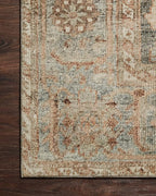 Loloi Margot Collection MAT-03 Ocean/Spice 2'-6" x 7'-6" Runner Rug feat. CloudPile, No-Shed Easy Clean Large Patterned Area Rug for Living Room, Bedroom, Dining Area