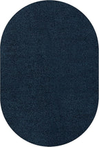 Eyely UES100C-4OV Supersoft Haze Solid Low-Pile Indoor Area Rug Casual;Contemporary;Solid;Traditional, Bedroom, Kitchen, Living Room, Easy-Cleaning, Non-Shedding, 4 X 6 Oval, Navy