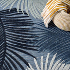 Nourison Home Suncoast Denim 7'10" x 9'10" Area Rug - Easy Clean, Non Shedding, Bed Room, Living Room, Dining Room, Kitchen (8' x 10')