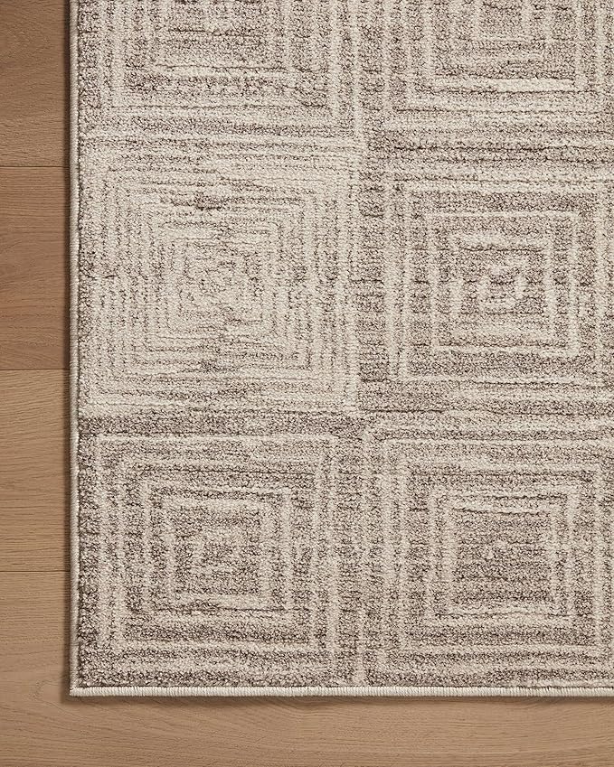 Loloi Darby Collection DAR-05 Beige/Grey 2'-7" x 12'-0" Runner Rug