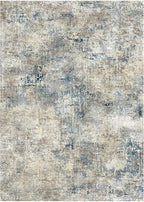 GENIMO Washable Area Rugs for Living Room, 10x14 Modern Non Slip Rugs, Low Pile Lightweight Soft Print Rug for Bedroom, Dining Room, Home Office, Blue Grey Beige