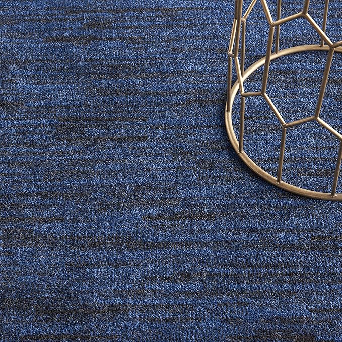 Nourison Home Nourison Essentials Midnight Blue 4' x 6' Area Rug - Easy Clean, Non Shedding, Bed Room, Living Room, Dining Room, Kitchen (4' x 6')