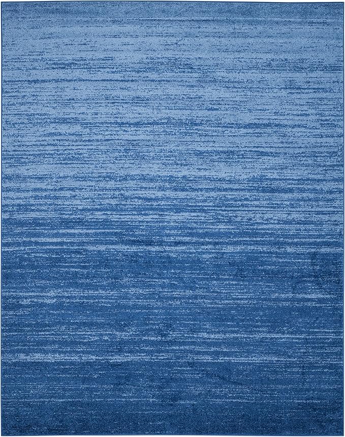 SAFAVIEH Area Rug 10x14 - Adirondack Collection - Large - Light Blue & Dark Blue, Modern Ombre Design, Non Shedding & Easy to Clean, Ideal for Living Room, Bedroom, Office, Dining Space (ADR113F)