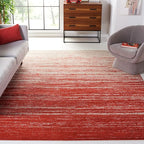 SAFAVIEH Area Rug 8x10 - Adirondack Collection - Large - Orange & Grey, Modern Ombre Design, Non Shedding & Easy to Clean, Ideal for Living Room, Bedroom, Office, Dining Space (ADR113P)