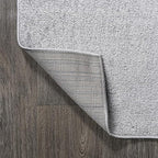 JONATHAN Y Haze Solid Low-Pile Light Gray 6x9 Oval Indoor Area Rug, Coastal,Bohemian,Minimalist,Classic, Easy-Cleaning for Living Room,Bedroom,Kitchen,Pet Friendly,Non-Shedding (SEU100K-6OV)