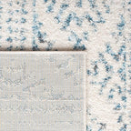 SAFAVIEH Tulum Collection Area Rug - 10' Square, Ivory & Turquoise, Moroccan Boho Tribal Design, Non-Shedding & Easy to Clean, Ideal for Living Room, Bedroom, Dining Space (TUL272E)
