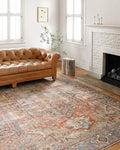 Loloi Loren Collection LQ-15 Terracotta/Sky 7'-6" x 9'-6" Area Rug