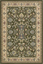 Unique Loom Sialk Hill Collection Area Rug - Washington (6' 1" x 9' Rectangle Green/Hunter Green)