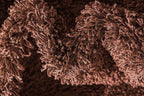 Unique Loom Solid Shag Collection Area Rug (2' 6" x 13' 1" Runner, Chocolate Brown)