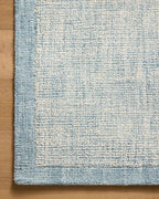 Loloi Magnolia Home by Joanna Gaines Henley Collection HNY-01 Ivory/Blue 2'-6" x 9'-6" Runner Rug