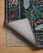 Loloi Rifle Paper Co. Canopy Collection CNP-05 Charcoal 3'-9" x 3'-9" Round Accent Rug