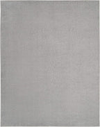 Nourison Home Nourison Essentials Silver Grey 12' x 15' Area Rug - Easy Clean, Non Shedding, Bed Room, Living Room, Dining Room, Kitchen (12' x 15')