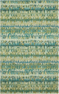 Dash and Albert Paint Chip Wool Area Rug - 2.5' x 8' Runner Moss Graphic Hand Micro Hooked Accent Rug - Durable, High Traffic Areas Hallway, Living Room, Stairs