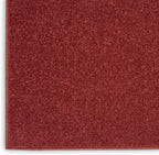 Nourison Home Nourison Essentials Brick Red 6' x 9' Area Rug - Easy Clean, Non Shedding, Bed Room, Living Room, Dining Room, Kitchen (6' x 9')