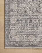 Loloi Amber Lewis Alie Collection ALE-03 Charcoal/Dove 2'-7'' x 7'-9'', .13'' Pile Height, Runner Rug