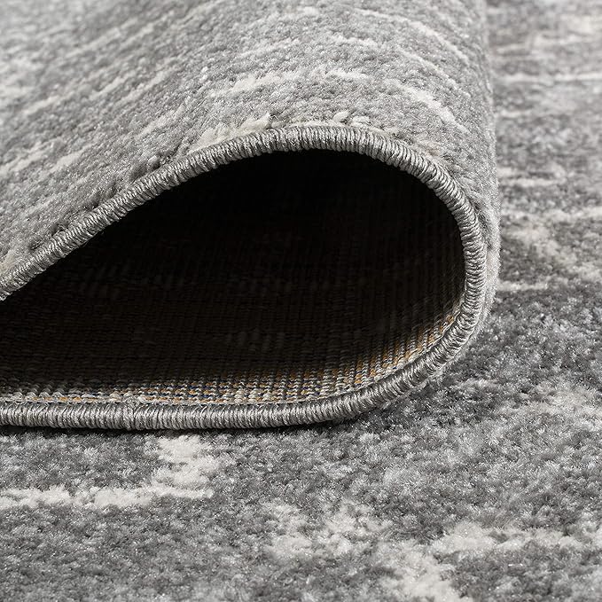 JONATHAN Y Boho Vintage Diamond Gray/Ivory Square Area Rug 7X7 ft, Moroccan Hype for Living Room, Bedroom, Kitchen, Office, Easy-Cleaning, High Traffic, Pet-Friendly, Non-Shedding (MOH101C-7SQ)